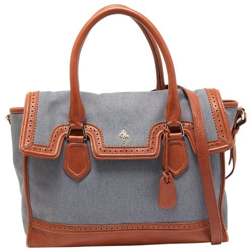Pre-owned Cole Haan Leather Tote In Blue