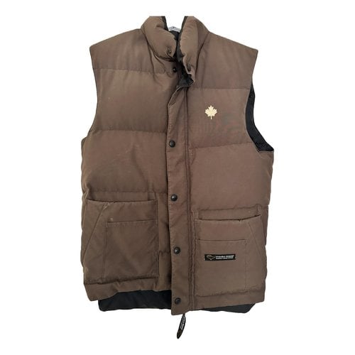 Pre-owned Canada Goose Puffer In Brown