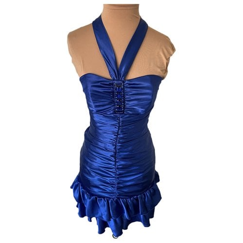 Pre-owned Jessica Mccormack Mini Dress In Blue