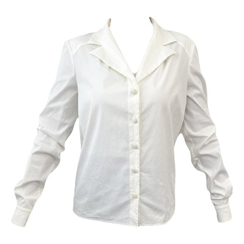 Pre-owned Chanel Blouse In White