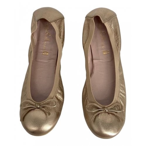 Pre-owned Pretty Ballerinas Leather Flats In Other