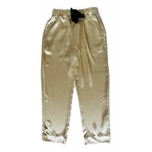 Pre-owned Proenza Schouler Trousers In Yellow