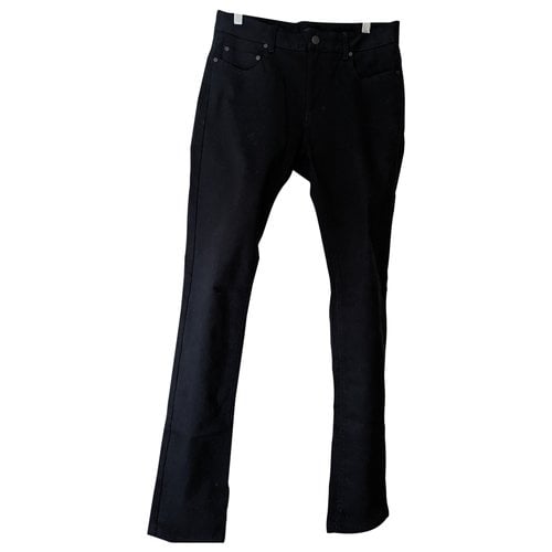 Pre-owned Joseph Straight Jeans In Black