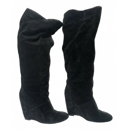 Pre-owned House Of Harlow 1960 Boots In Black