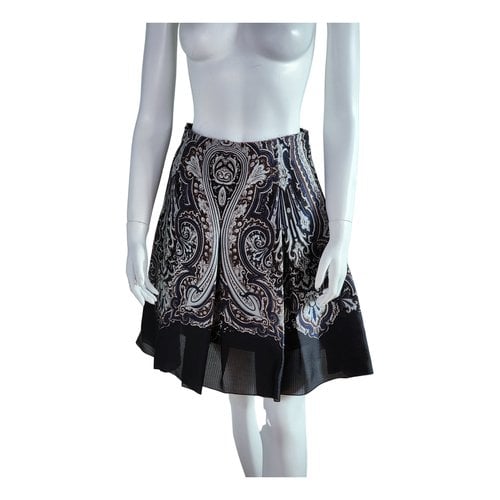 Pre-owned Lanvin Silk Mid-length Skirt In Multicolour
