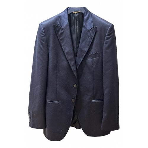 Pre-owned Dolce & Gabbana Silk Vest In Blue
