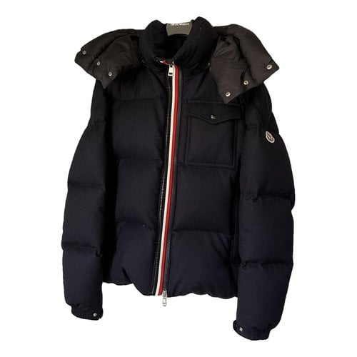 Pre-owned Moncler Classic Wool Vest In Blue