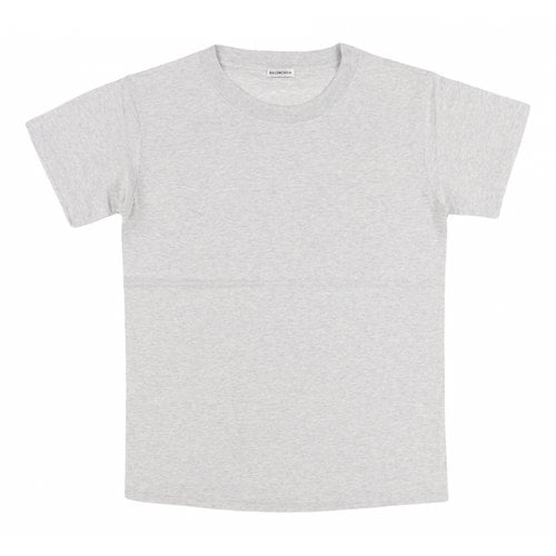 Pre-owned Balenciaga T-shirt In Grey