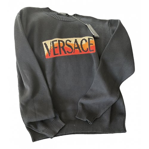 Pre-owned Versace Knitwear & Sweatshirt In Black