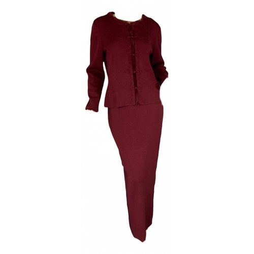 Pre-owned Adrianna Papell Skirt Suit In Red