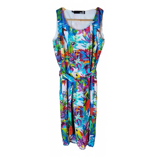 Pre-owned Moschino Love Mid-length Dress In Multicolour