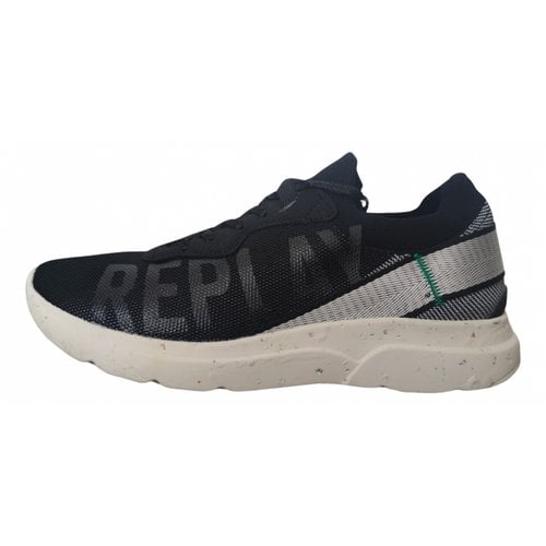 Pre-owned Replay Low Trainers In Black