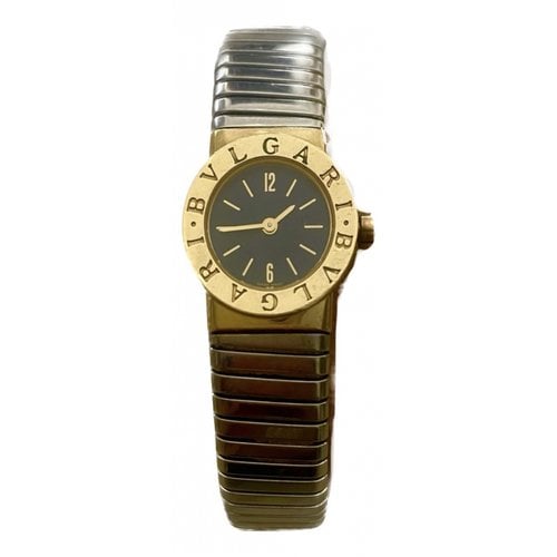 Pre-owned Bvlgari Yellow Gold Watch In Silver