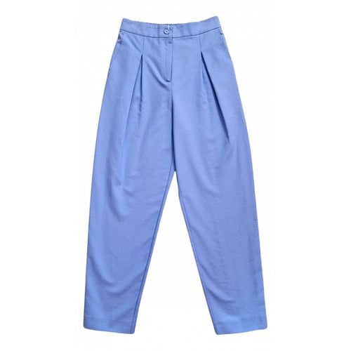 Pre-owned Max & Co Carot Pants In Blue