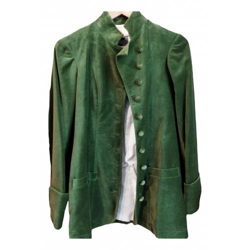 Pre-owned Liviana Conti Coat In Green