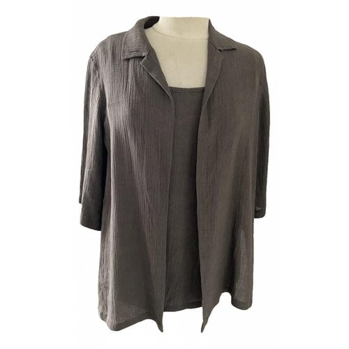 Pre-owned Max Mara Linen Blouse In Brown