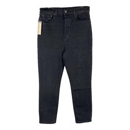 Pre-owned Grlfrnd Slim Jeans In Black