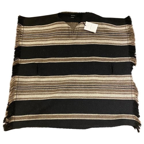 Pre-owned Isabel Marant Wool Poncho In Multicolour