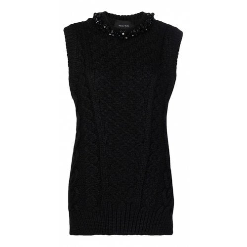 Pre-owned Simone Rocha Wool Sweatshirt In Black