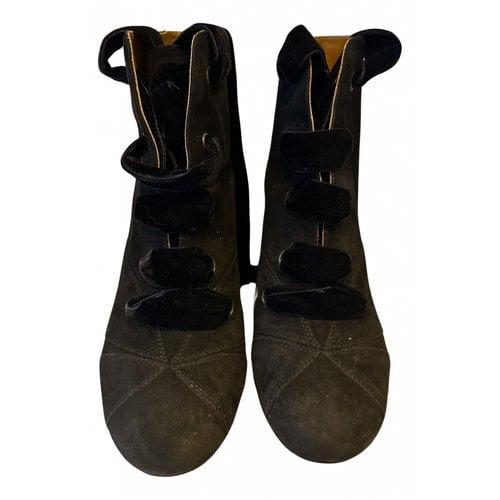 Pre-owned Chloé Lace Ups In Black