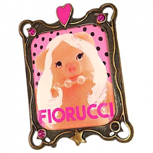 Pre-owned Fiorucci Pin & Brooche In Pink