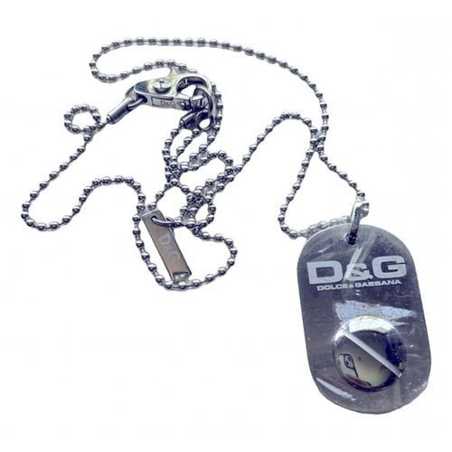 Pre-owned D&g Silver Pendant
