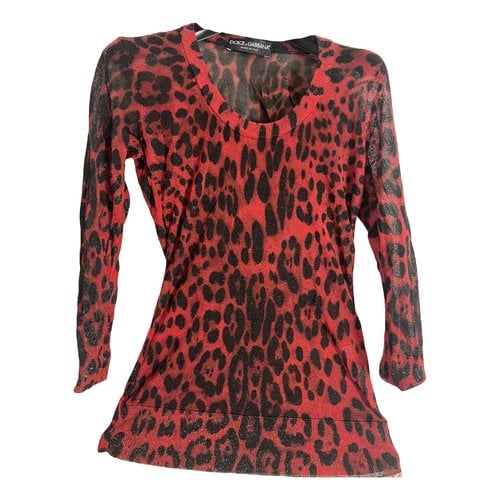 Pre-owned Dolce & Gabbana Tunic In Red