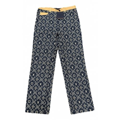 Pre-owned Louis Vuitton Straight Jeans In Navy