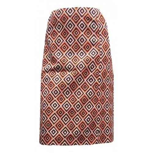 Pre-owned Prada Wool Mid-length Skirt In Orange