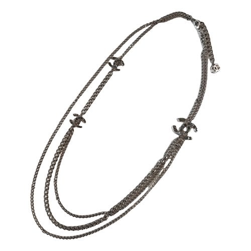 Pre-owned Chanel Necklace In Silver