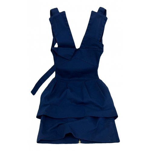 Pre-owned Preen Mini Dress In Blue