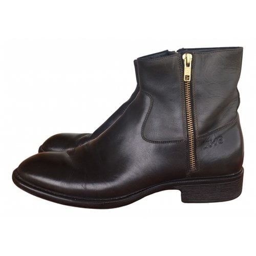 Pre-owned Liujo Leather Boots In Black