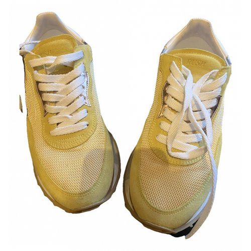 Pre-owned Ghoud Velvet Trainers In Yellow