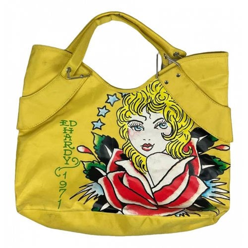 Pre-owned Ed Hardy Bag In Yellow