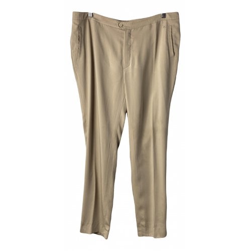 Pre-owned Burberry Trousers In Beige