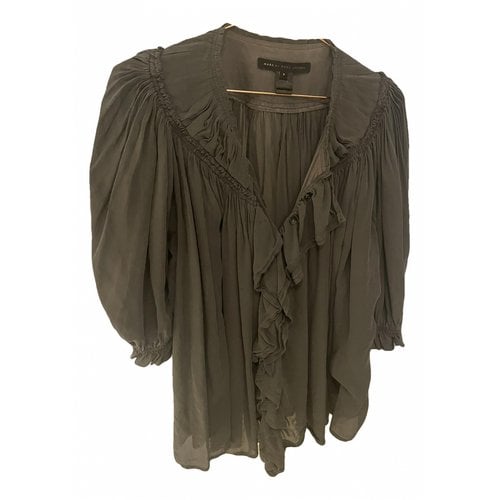 Pre-owned Marc By Marc Jacobs Silk Blouse In Grey