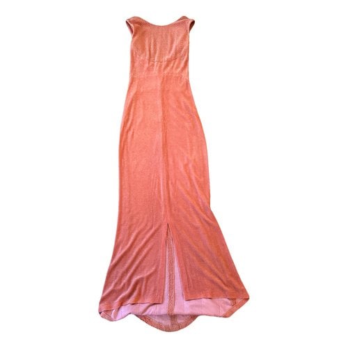 Pre-owned Chanel Maxi Dress In Pink