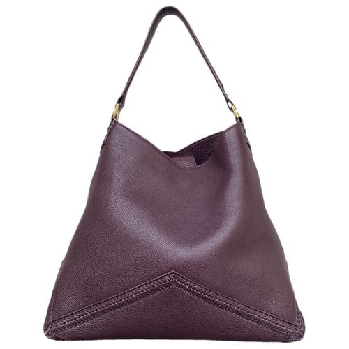 Pre-owned Ballantyne Leather Handbag In Purple