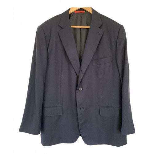 Pre-owned Isaia Jacket In Navy