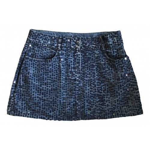 Pre-owned Jean Paul Gaultier Mini Skirt In Blue