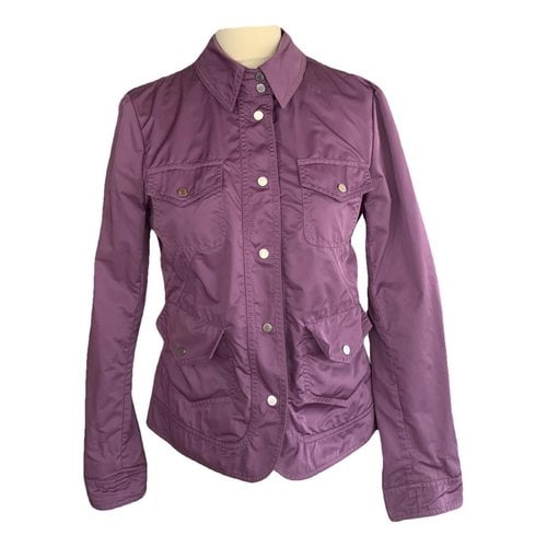 Pre-owned Moncler Short Vest In Purple