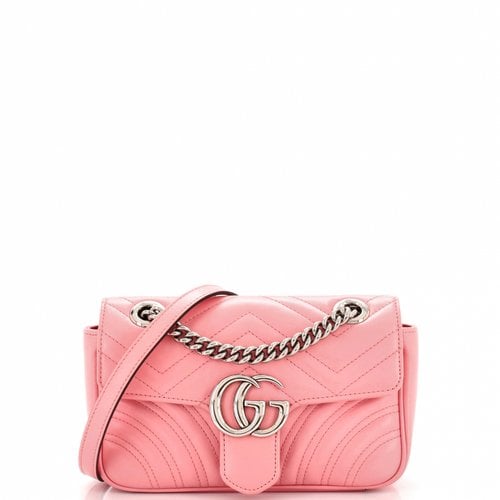 Pre-owned Gucci Leather Handbag In Pink