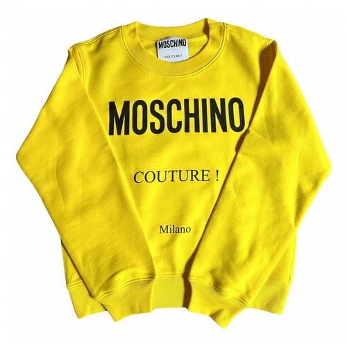 Pre-owned Moschino Jumper In Yellow