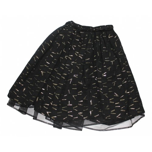 Pre-owned Noir Kei Ninomiya Wool Mid-length Skirt In Black