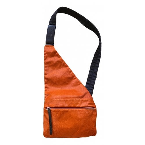 Pre-owned Prada Leather Bag In Orange