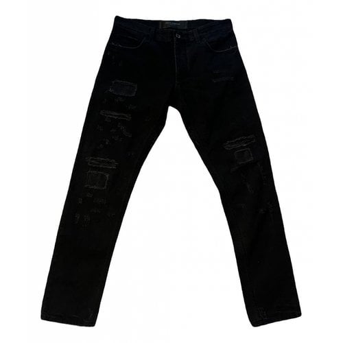 Pre-owned Dolce & Gabbana Straight Jeans In Black