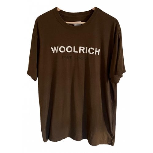 Pre-owned Woolrich T-shirt In Brown