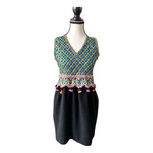 Pre-owned Manoush Glitter Mid-length Dress In Multicolour