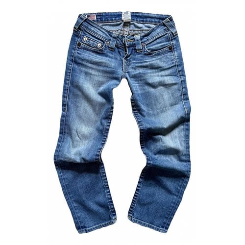 Pre-owned True Religion Short Jeans In Blue