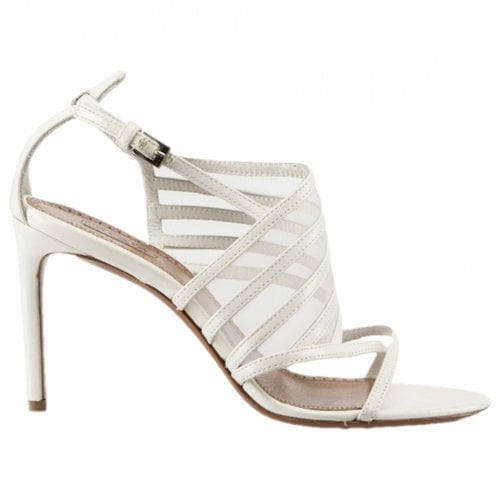 Pre-owned Alaïa Leather Sandal In White